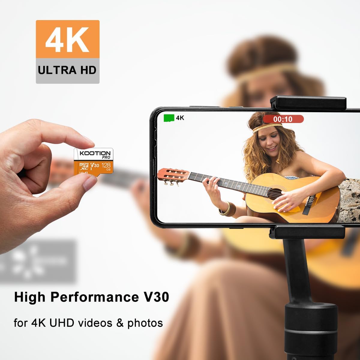 Thumbnail 2 de KOOTION Scheda di Memoria 128GB Micro SDXC U3 A1 V30: velocità reali, affidabilità e versatilità per ogni dispositivo