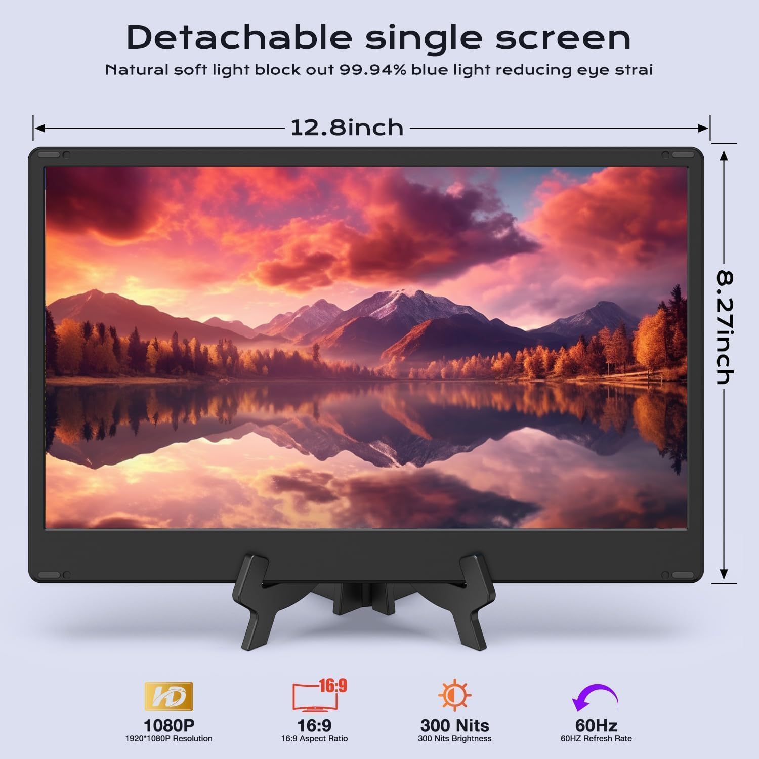 Detalle de UK BONITOYS 14" Laptop Screen Extender FHD