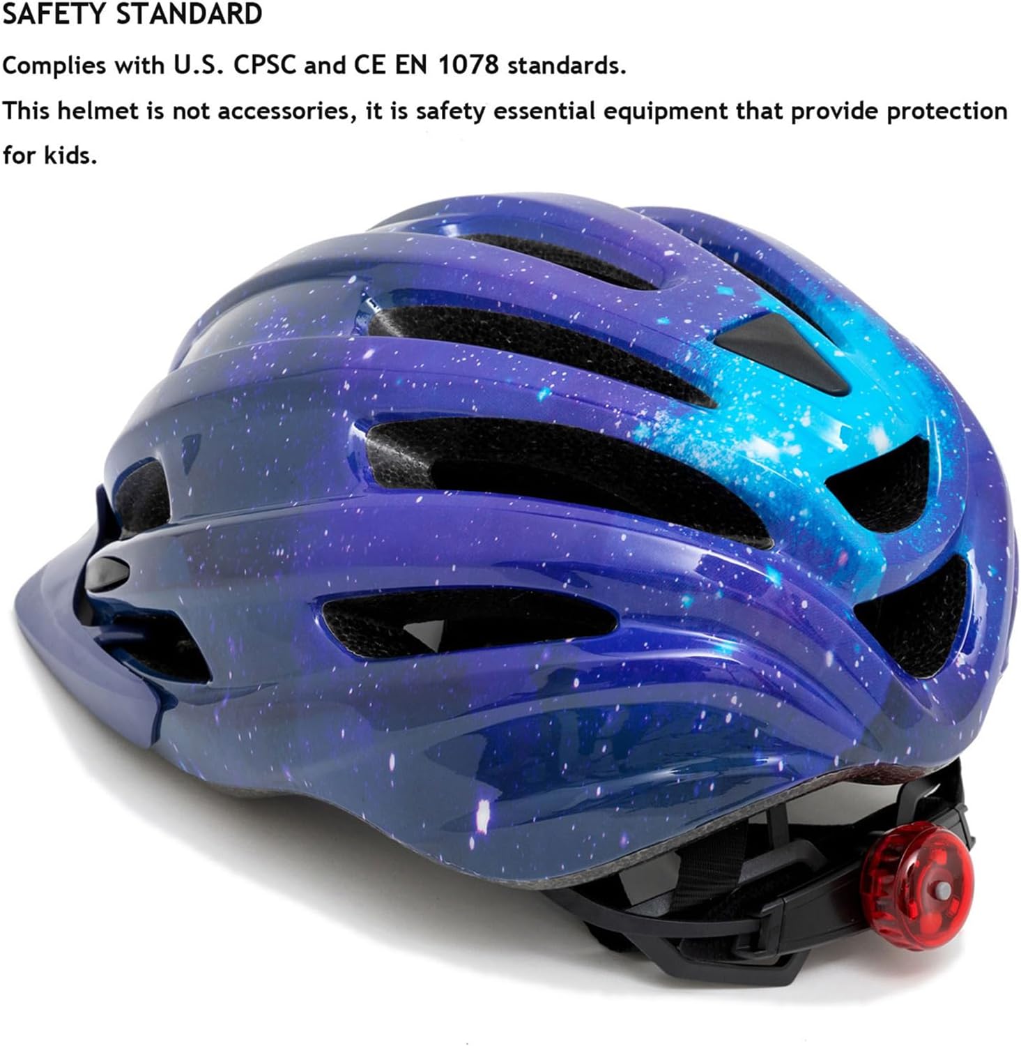 Detalle 2 de Kids Bike Helmet 150g with LED lights