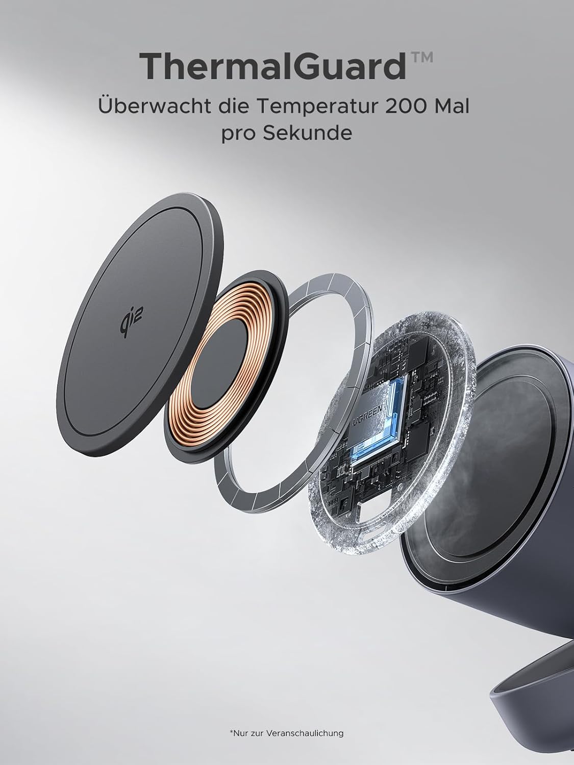 Thumbnail 4 de UGREEN Zapix 2-in-1 MagSafe Ladegerät 15W
