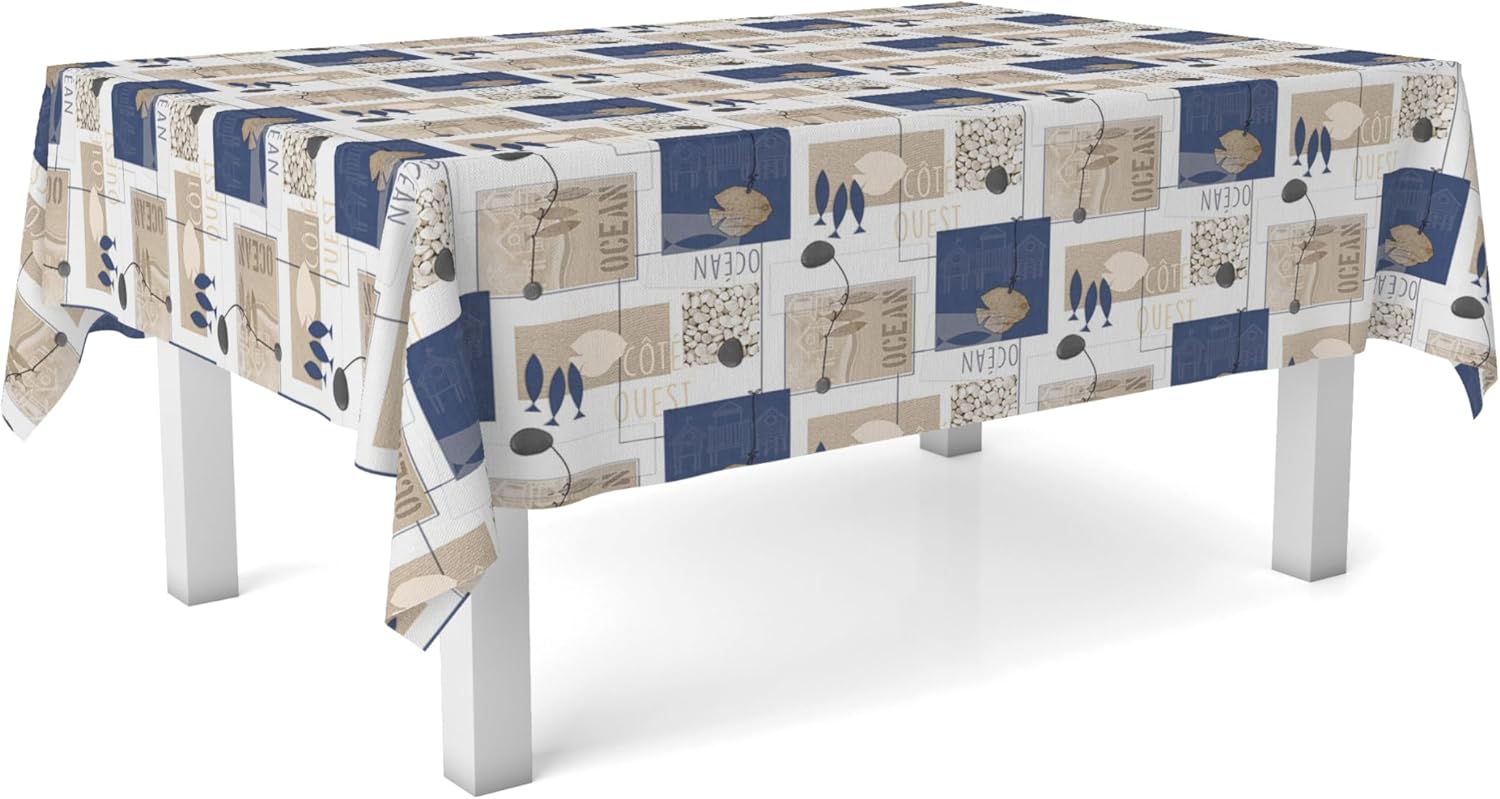 Thumbnail 1 de Martina Home Ocean Nappe en Toile Cirée Unique 250 x 140 cm