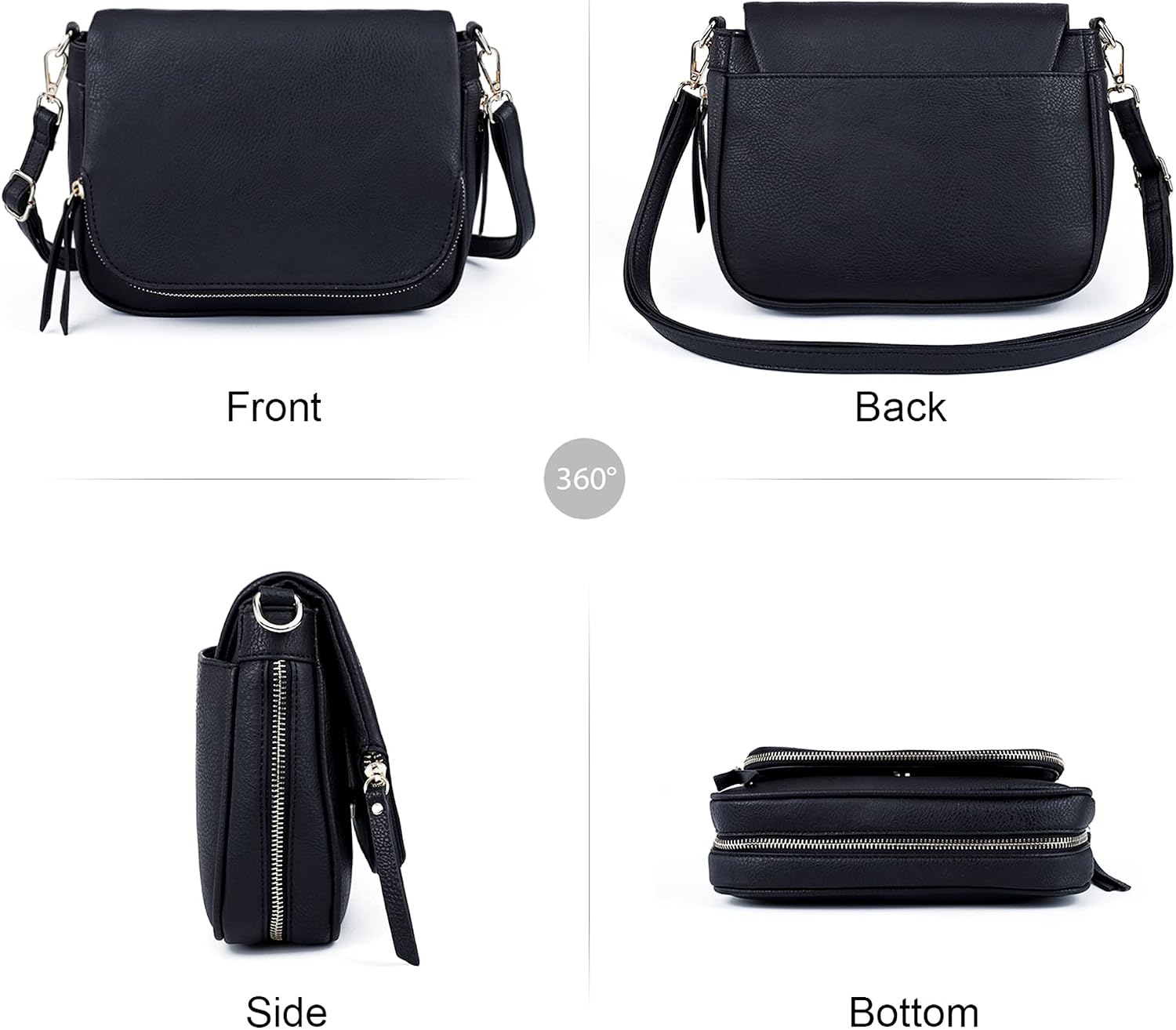 Thumbnail 3 de GLITZALL Borsa a Tracolla Da Donna Piccola in Pelle PU: stile essenziale e versatility quotidiana