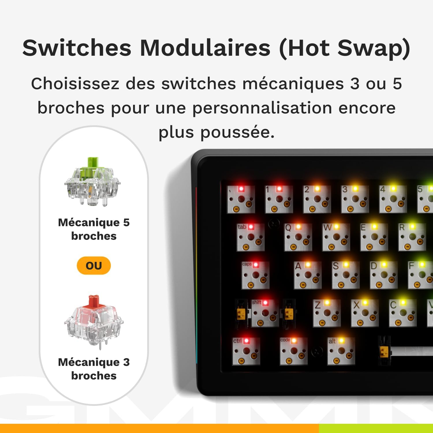 Thumbnail 2 de Glorious GMMK 3 Clavier mécanique personnalisable noir ⌨️