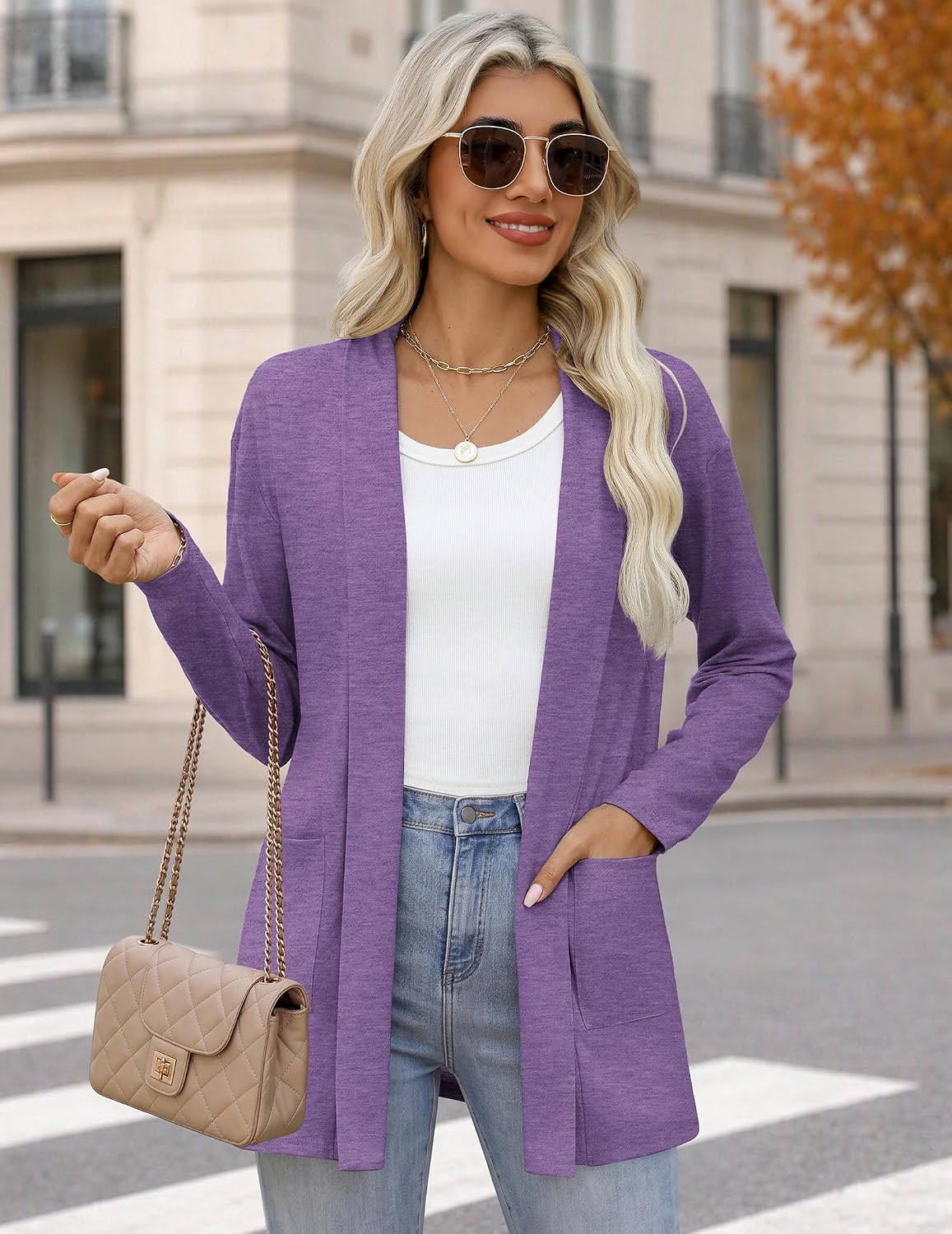 Detalle 2 de Zeagoo Women's Cardigan Lightweight