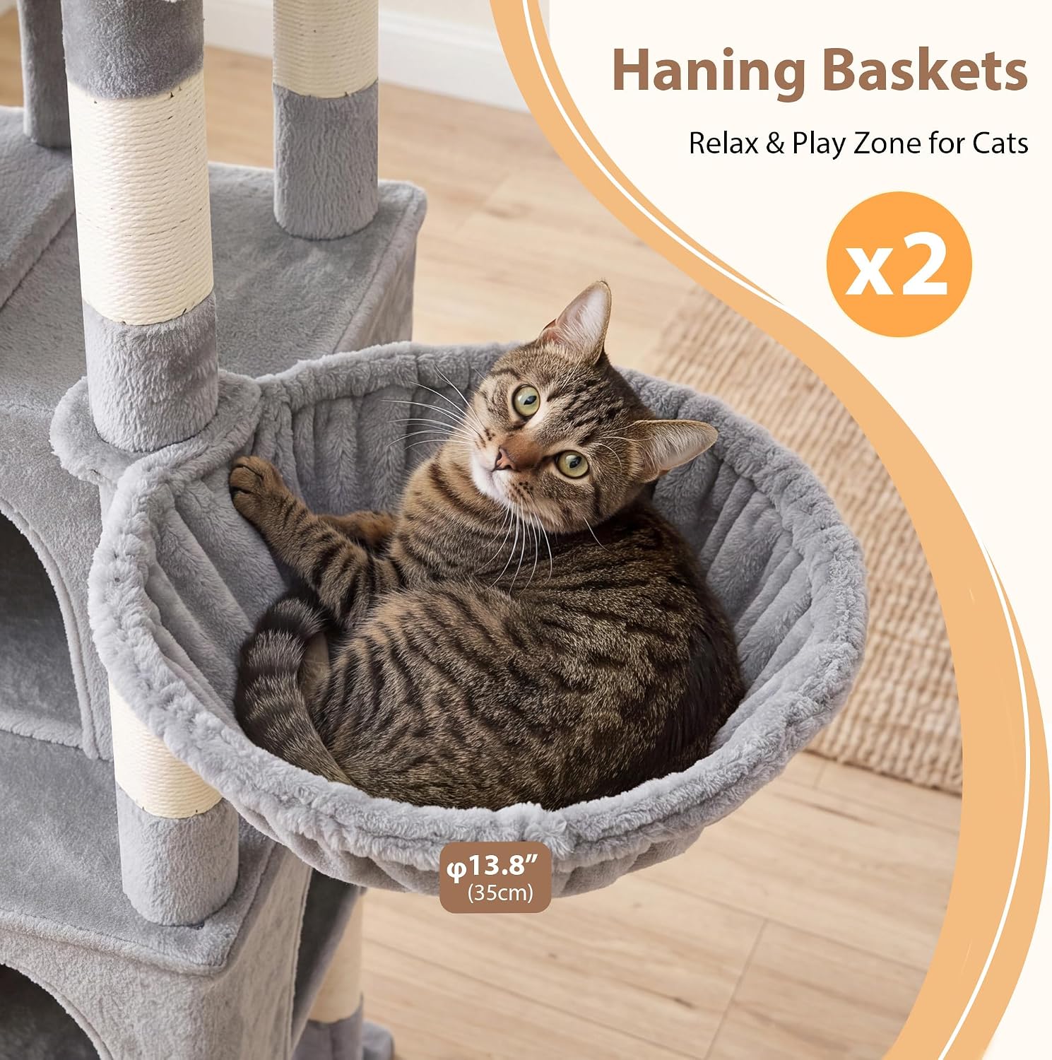 Detalle 2 de Gitelsnour Cat Tree GCT809W