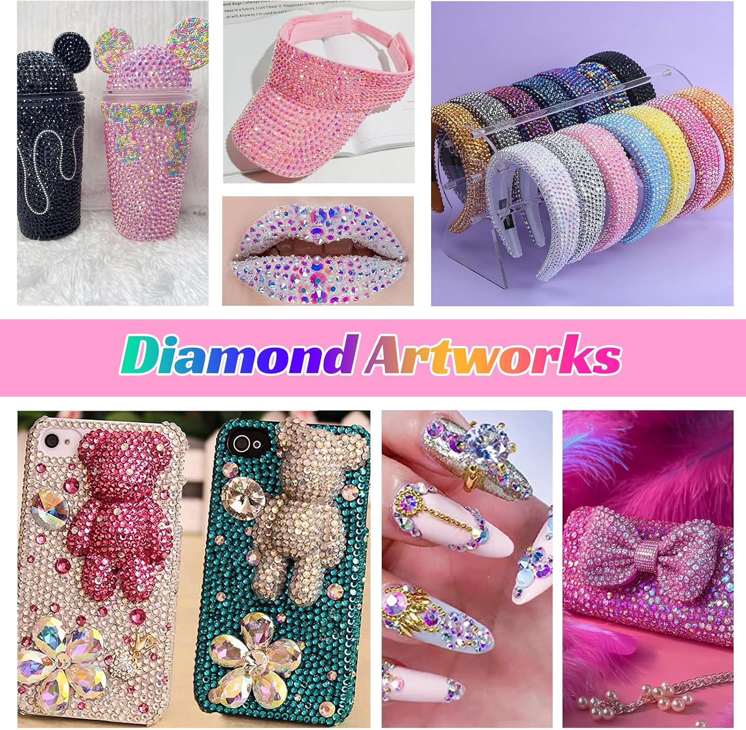 Thumbnail 6 de DaaJu strass-steentjes van kunsthars, 3 mm, 48 kleuren en 48.000 stuks