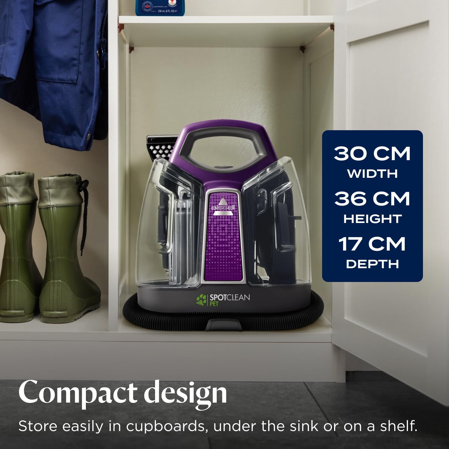 Detalle de BISSELL SpotClean Pet 36982 portable spot cleaner with HeatWave technology