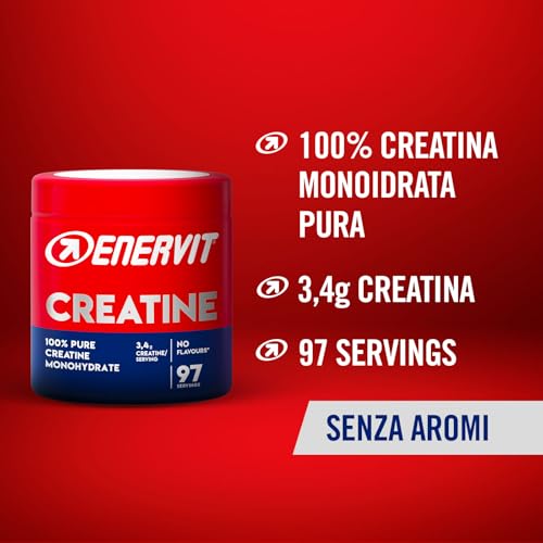 Detalle 2 de Enervit Creatina Monoidrato Pura (330 g) – senza aromi, per performance muscolare