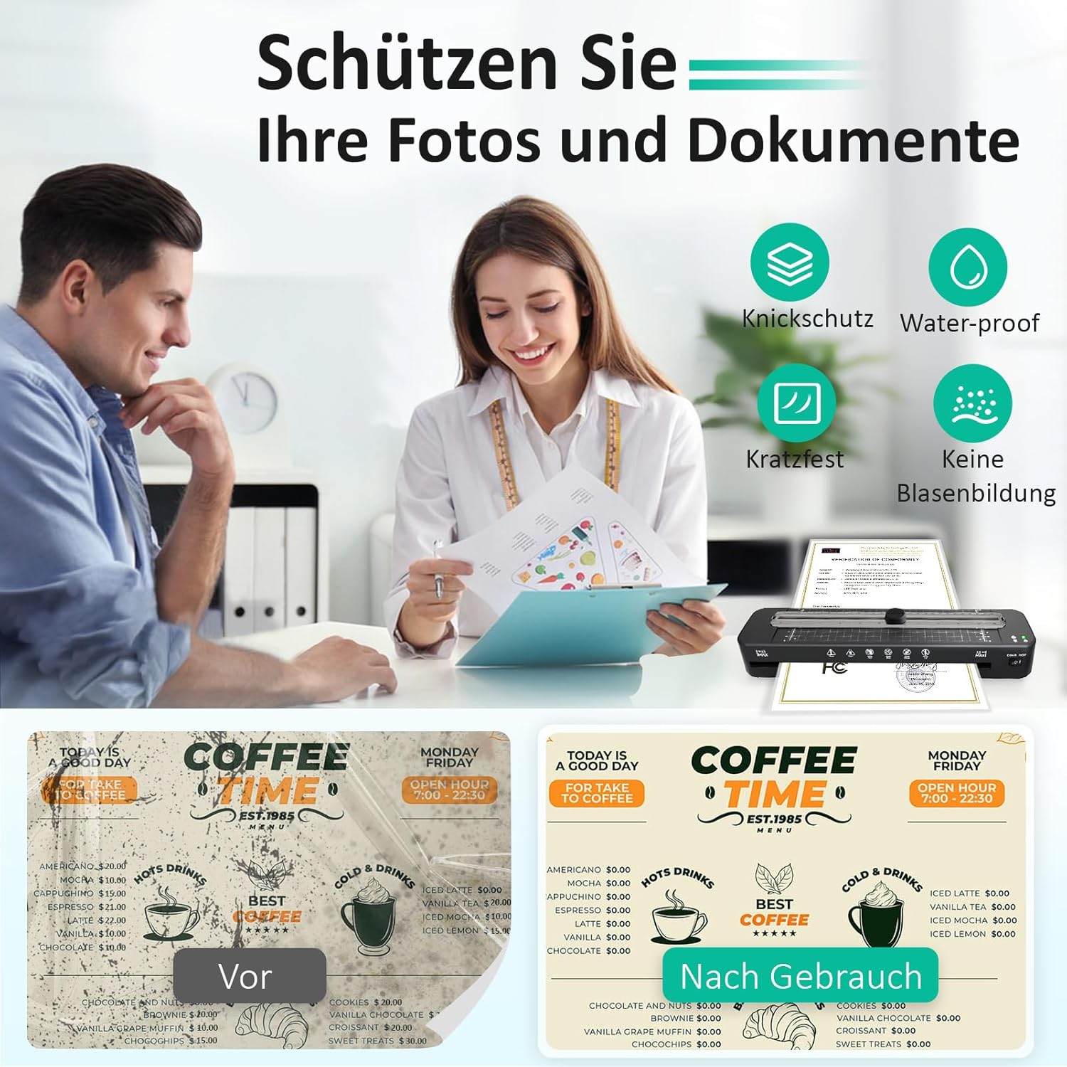 Detalle 2 de Raycial A3 Laminiergerät mit 20 Folien
