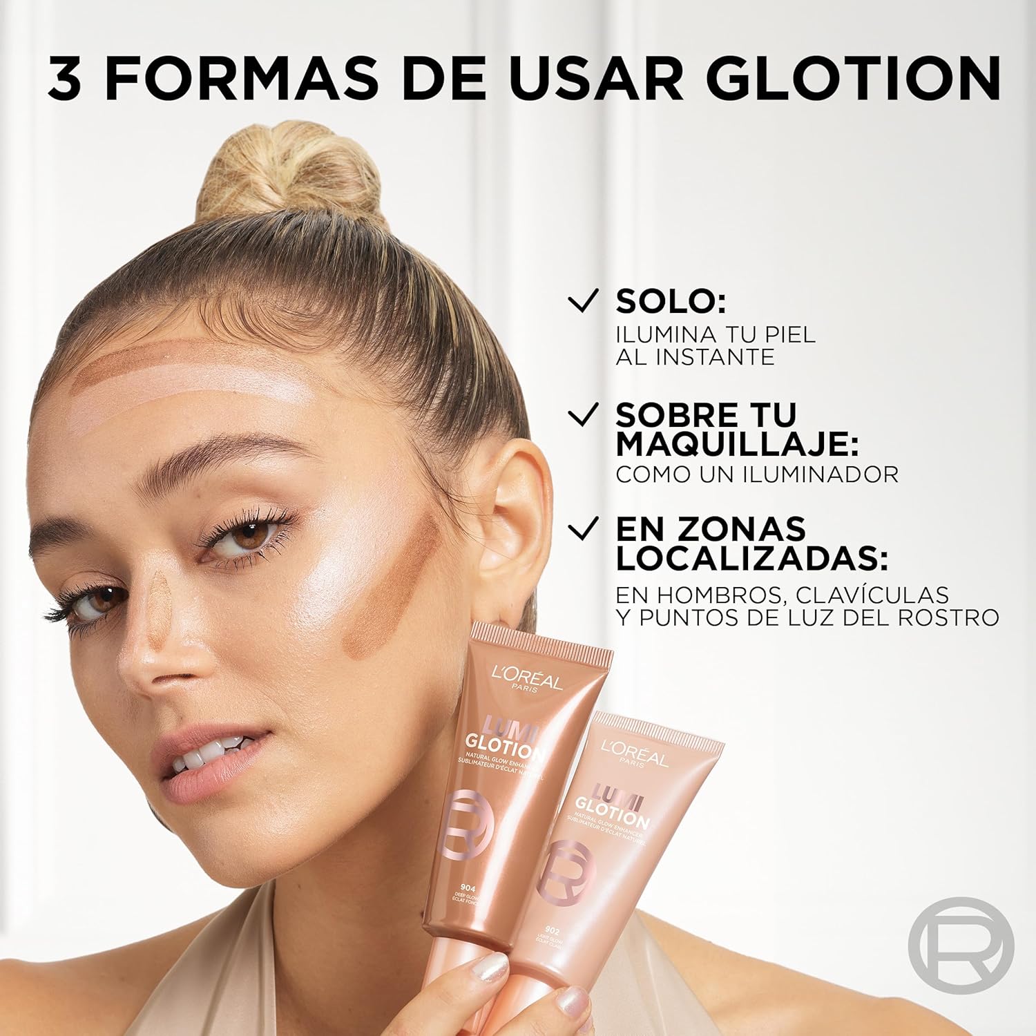 Thumbnail 5 de L'Oréal Paris Lumi Glotion fórmula iluminadora en Tono Medium: glow natural e hidratación ligera