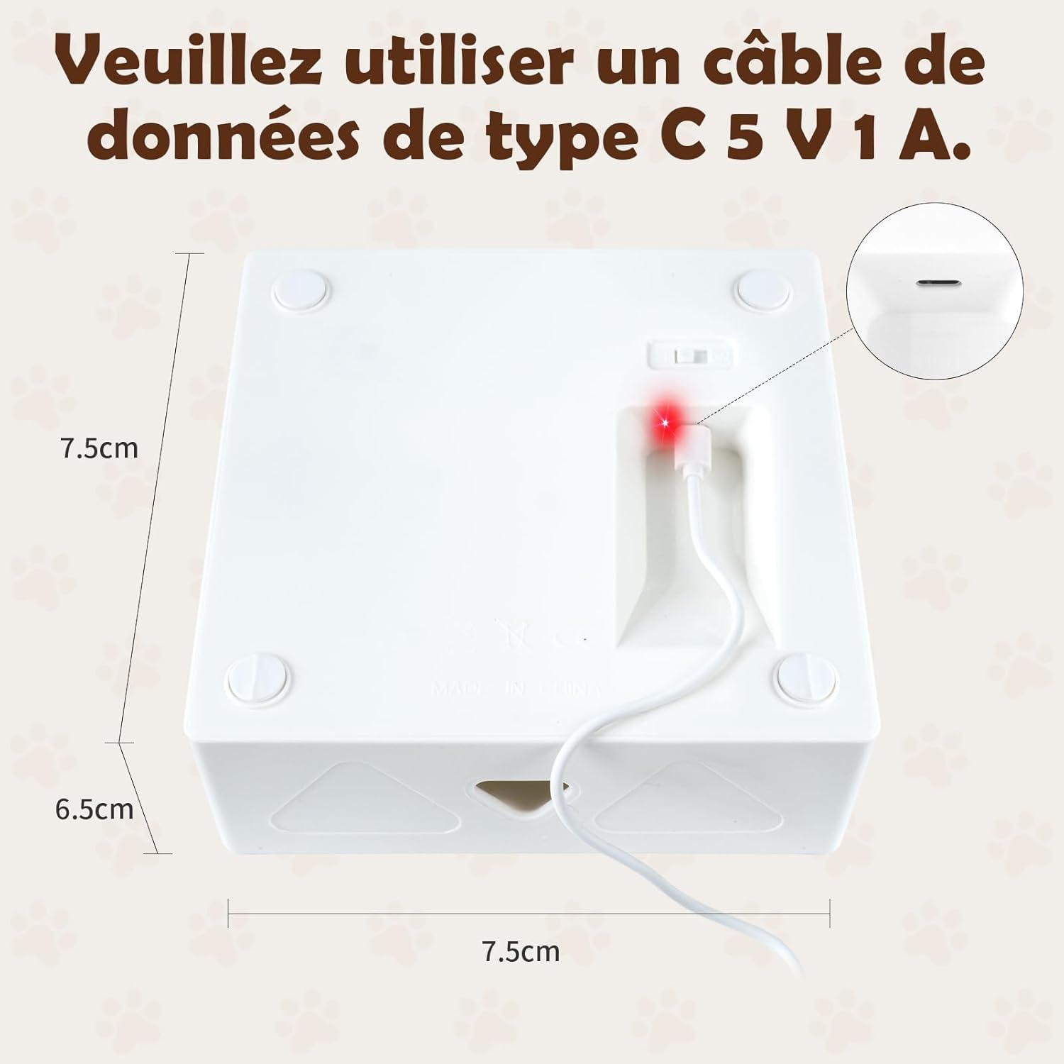 Thumbnail 4 de Migipaws Jouet pour Chat à 7 trous interactif automatique, rechargeable USB (4 plumes)