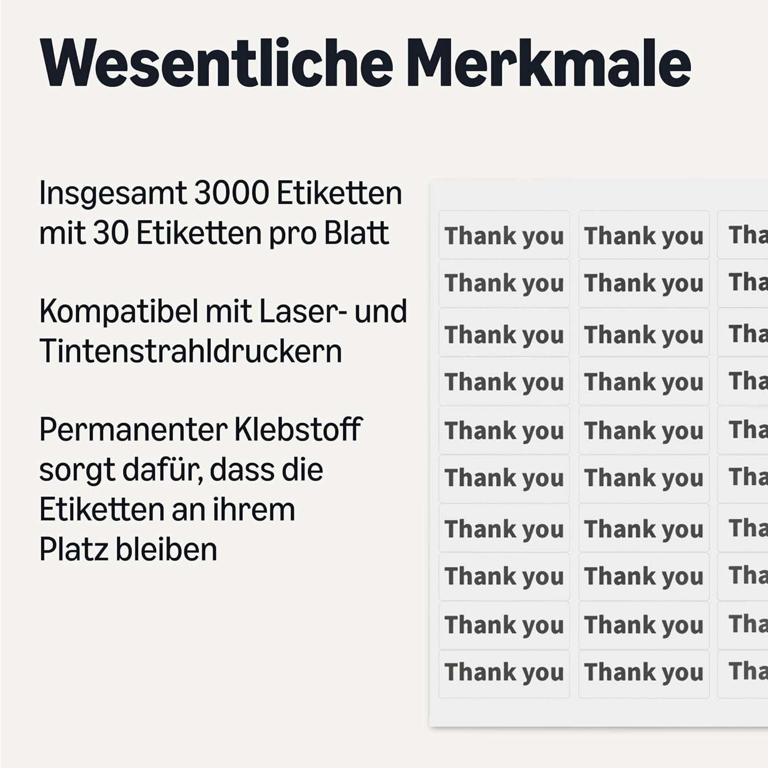 Thumbnail 1 de Amazon Basics Bedruckbare Adressetiketten 3000 📦