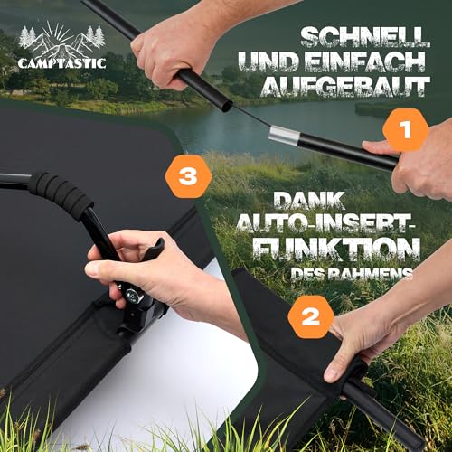 Detalle 2 de Camptastic Feldbett XXL Ultraleicht – 2,7 kg, schneller Aufbau
