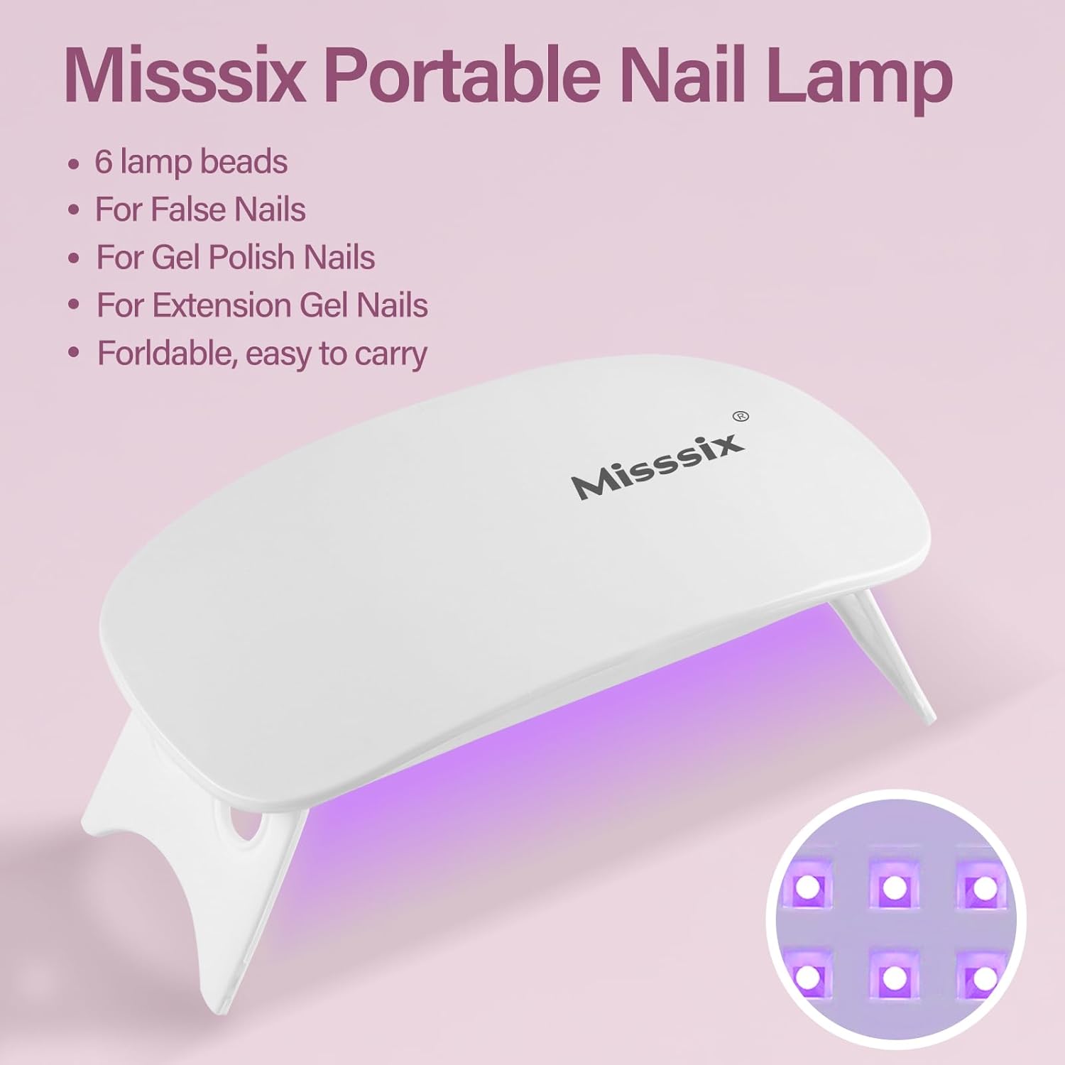 Detalle 2 de Misssix Short Almond Gel Nail Tips Kit 216Pcs