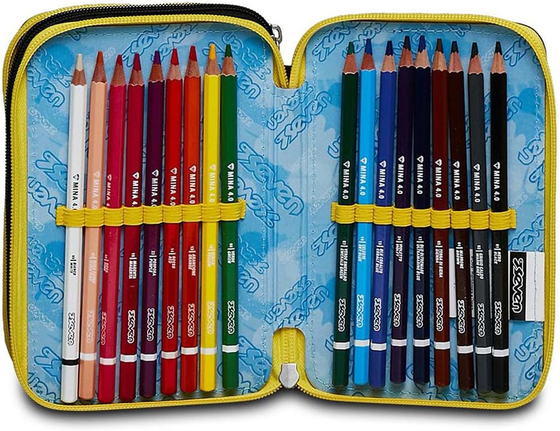 Thumbnail 2 de Seven Trousse à Crayons XXL Fly Stars – Trousse à Stylos 3 compartiments, 12,5 x 20 x 7 cm