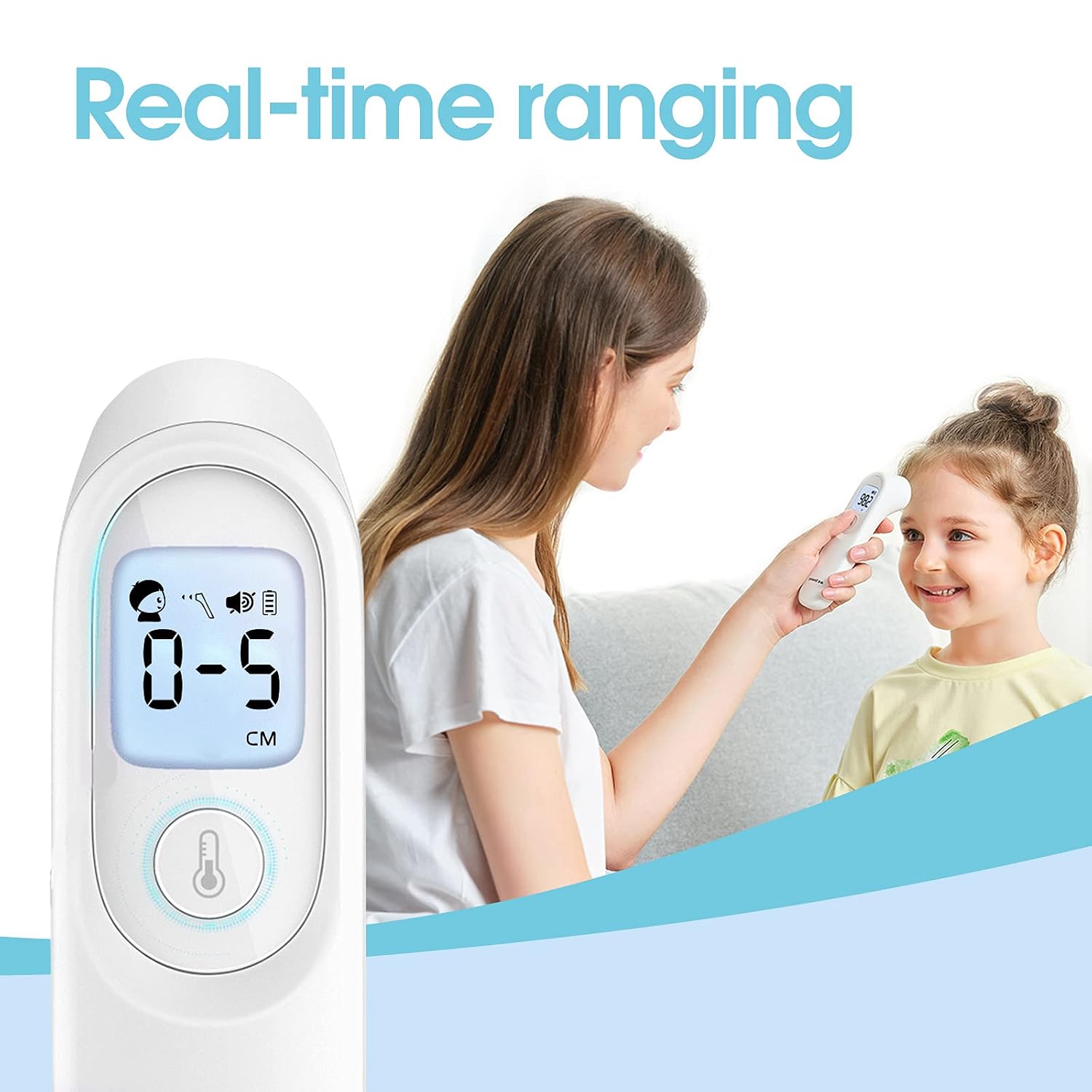 Detalle 2 de yuwell Thermomètre frontal Sans contact