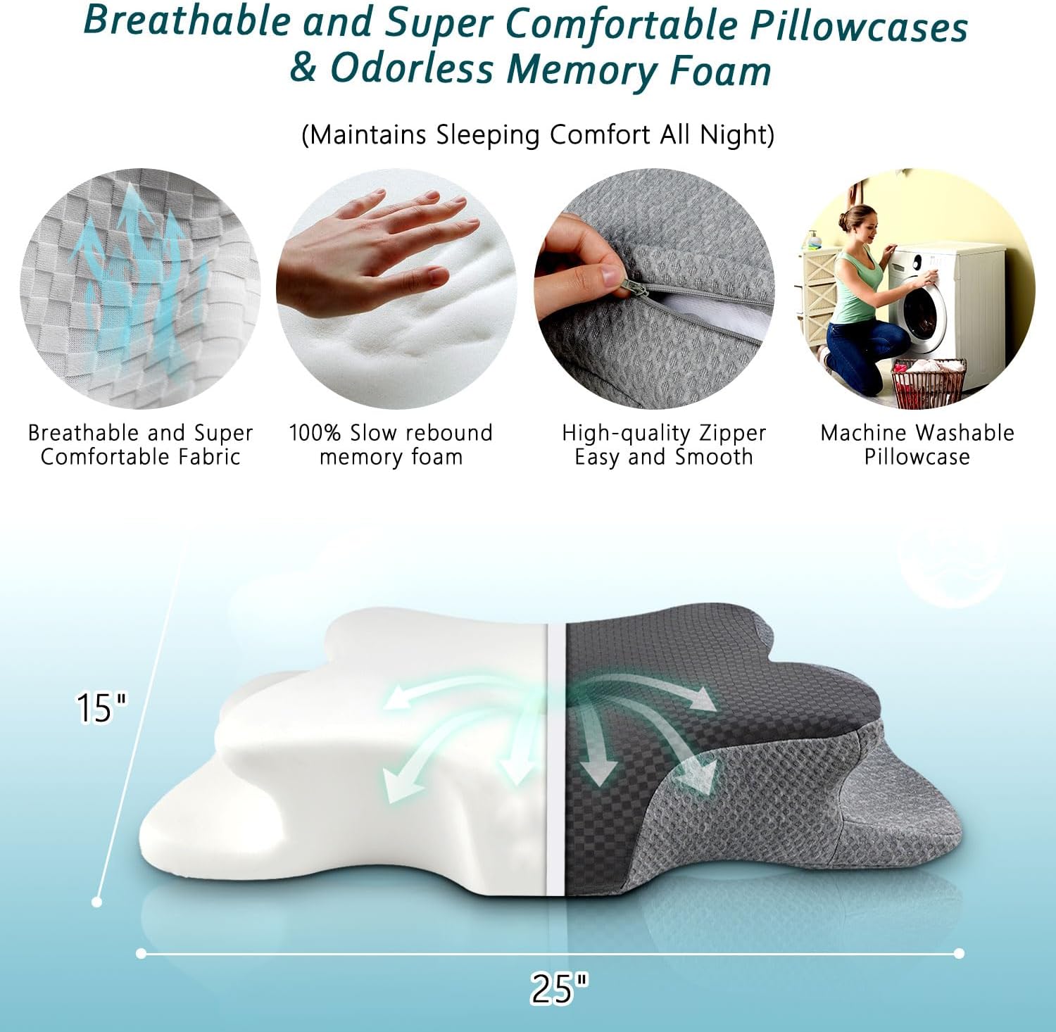 Thumbnail 5 de CHxxy Cervical Pillow, Queen Size