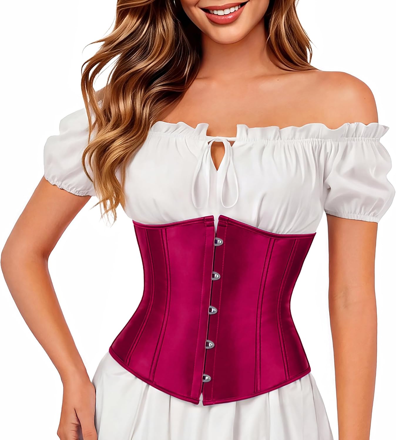Detalle de Kranchungel Underbust Corset Top with Plastic Boning