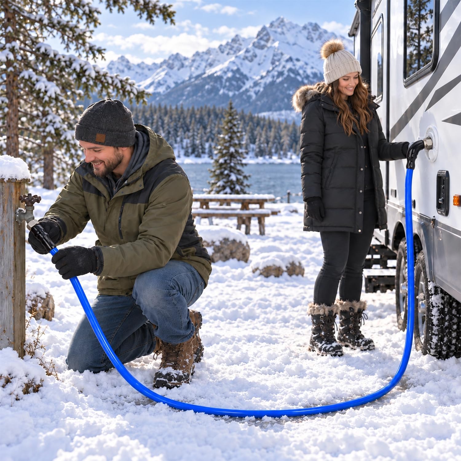 Detalle 2 de REHOSEUP 15 ft Heated Water Hose