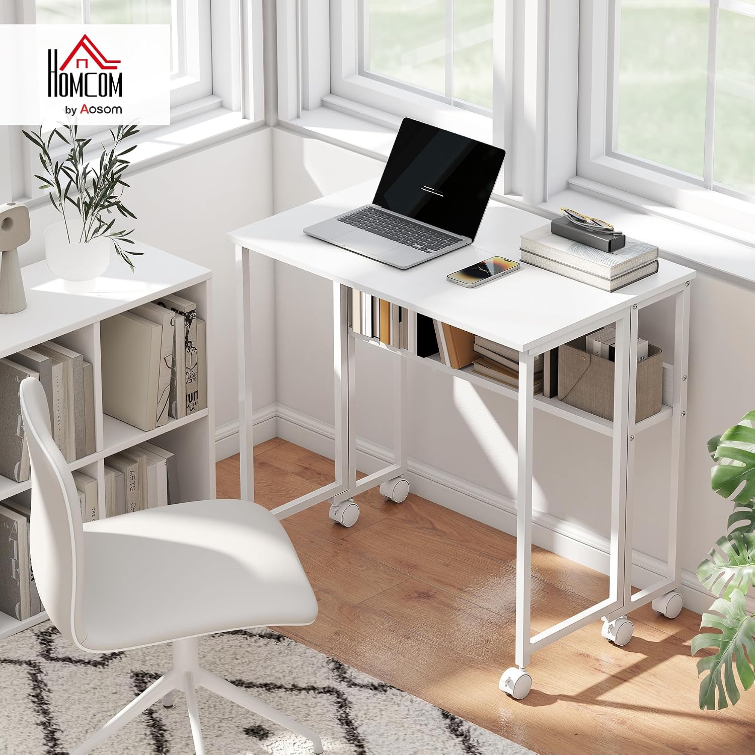 Detalle 2 de Bureau pliant 80 x 50 cm HOMCOM