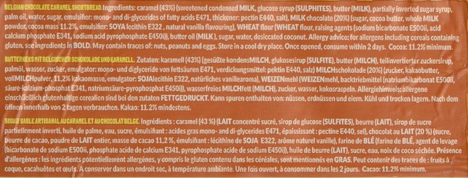Detalle de Broderick's Kuchen Riegel Caramel Slice – 20er Pack (20 x 50 g)