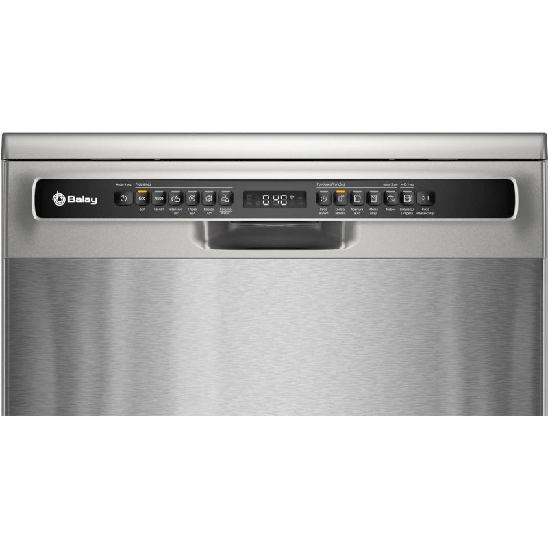 Detalle 2 de Lavavajillas Balay 3VS6361IP de 14 servicios en Inox con Home Connect y AquaStop