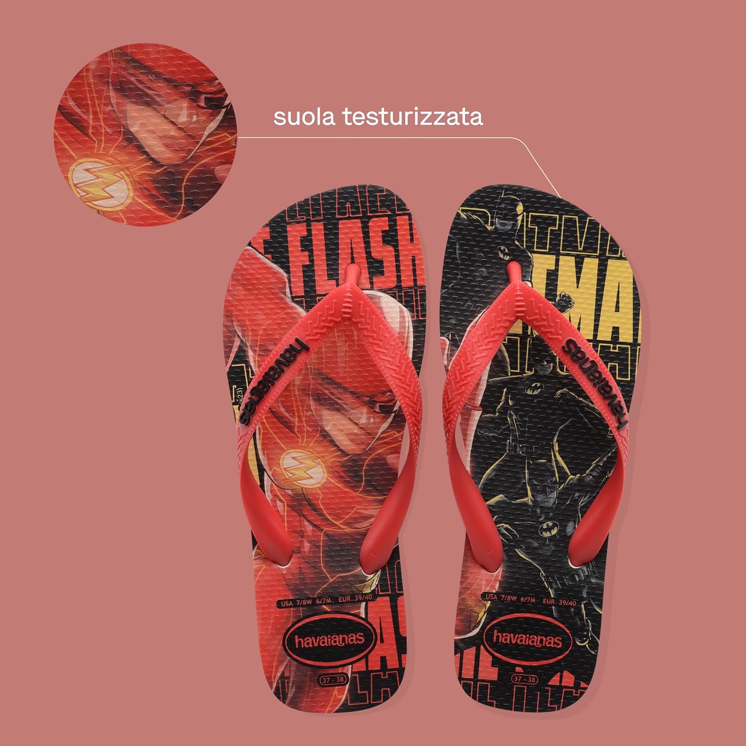 Thumbnail 2 de Havaianas Top Herois DC Infradito da Uomo con stampa dei supereroi