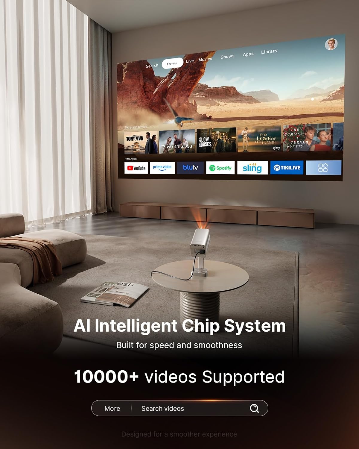 Detalle de VOPLLS Mini Projector 1080p