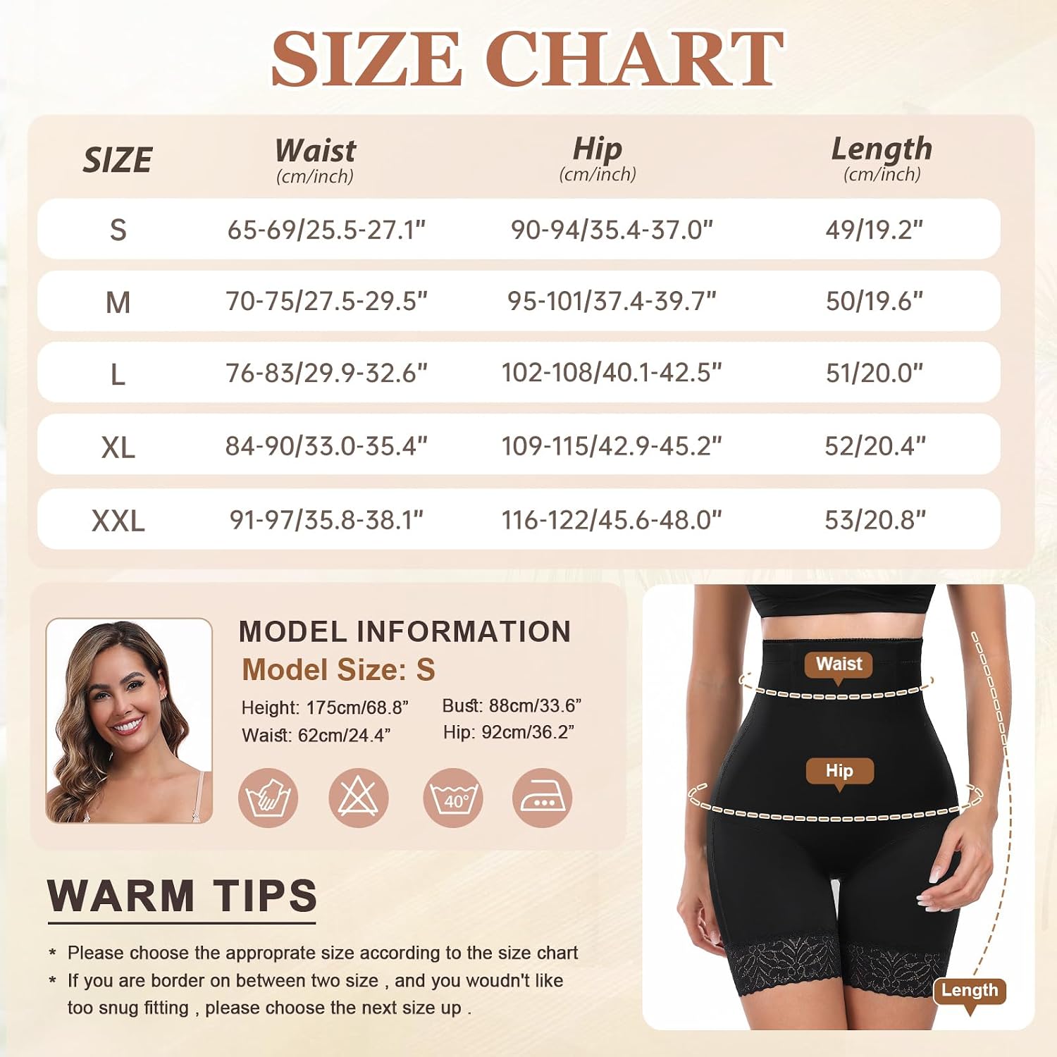 Detalle 2 de Xnova Shapewear guaina contenitiva donna con vita alta e pantaloncini antisfregamento