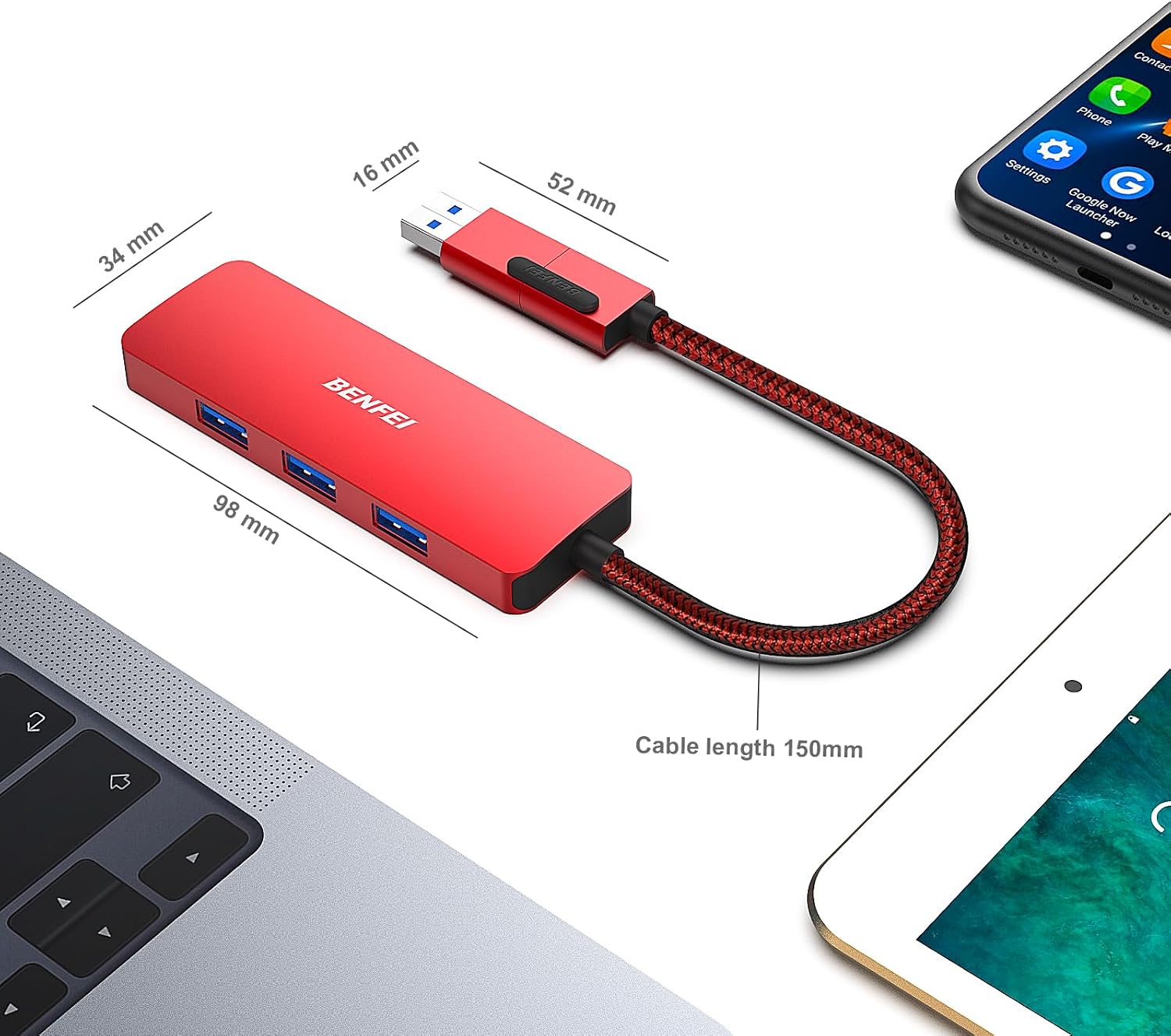Thumbnail 6 de BENFEI HUB USB 3.0 Hub USB C 4 porte