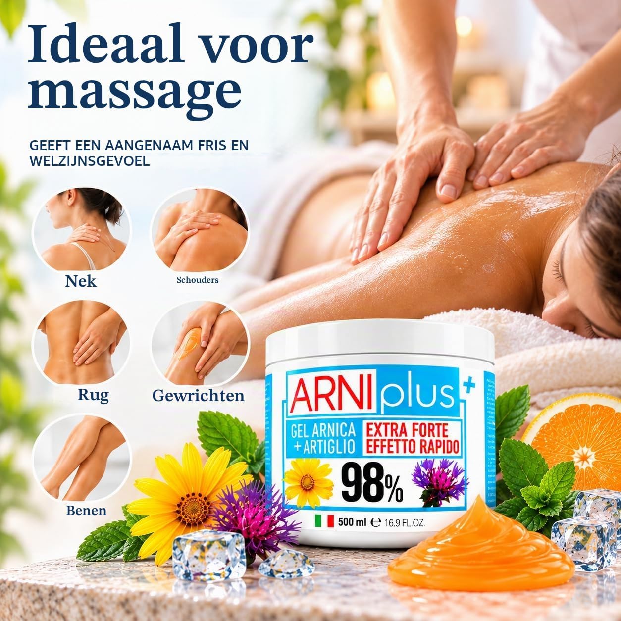 Thumbnail 4 de ARNIplus+ arnicagel voor paarden, 500 ml, verkoelend en niet-vettig
