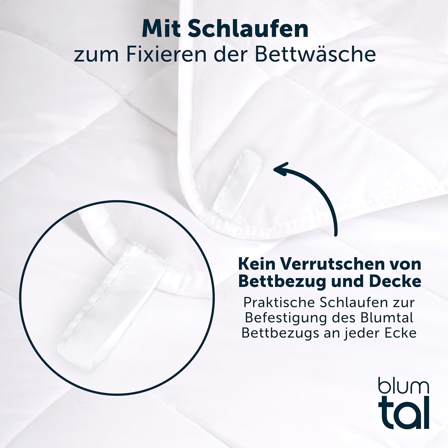 Detalle 2 de Blumtal Summer Duvet 200x200 cm, 150g/m² Lightweight Microfibre