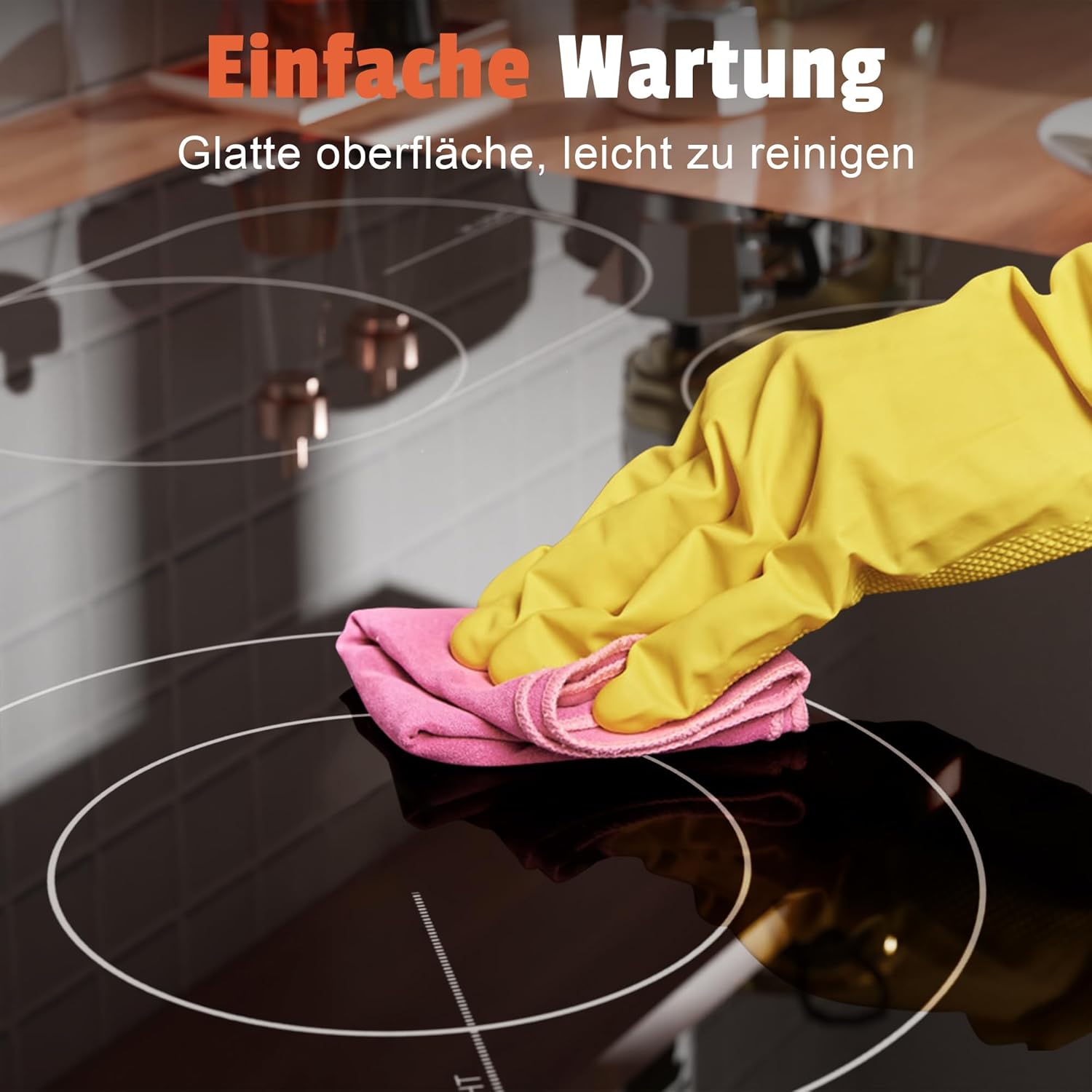 Thumbnail 6 de Karinear Glaskeramikkochfeld 4 Platten 6600 W
