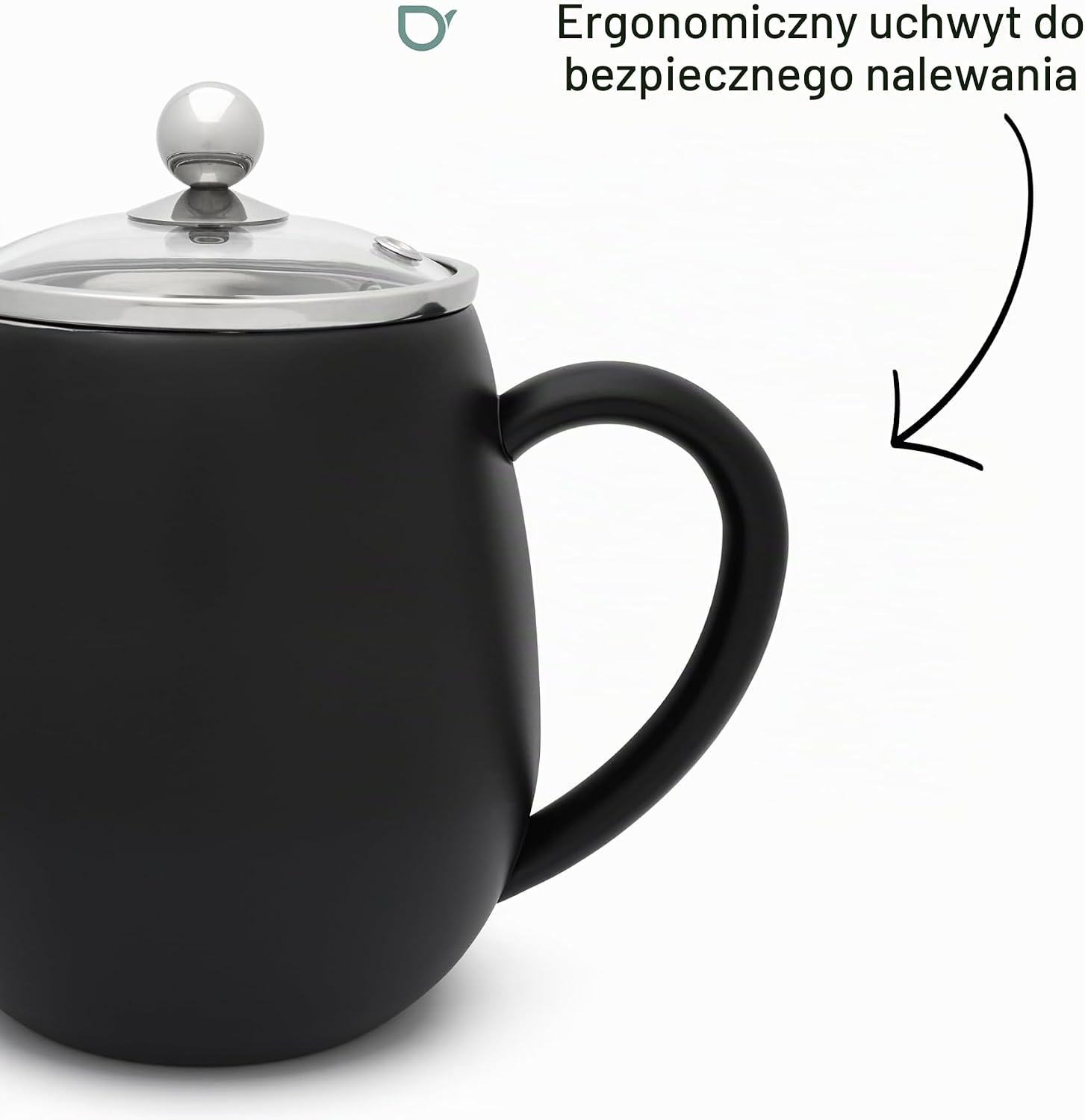 Detalle 1 de Bredemeijer Eva – stalowy dzbanek do herbaty 1,1 l z podwójnymi ściankami