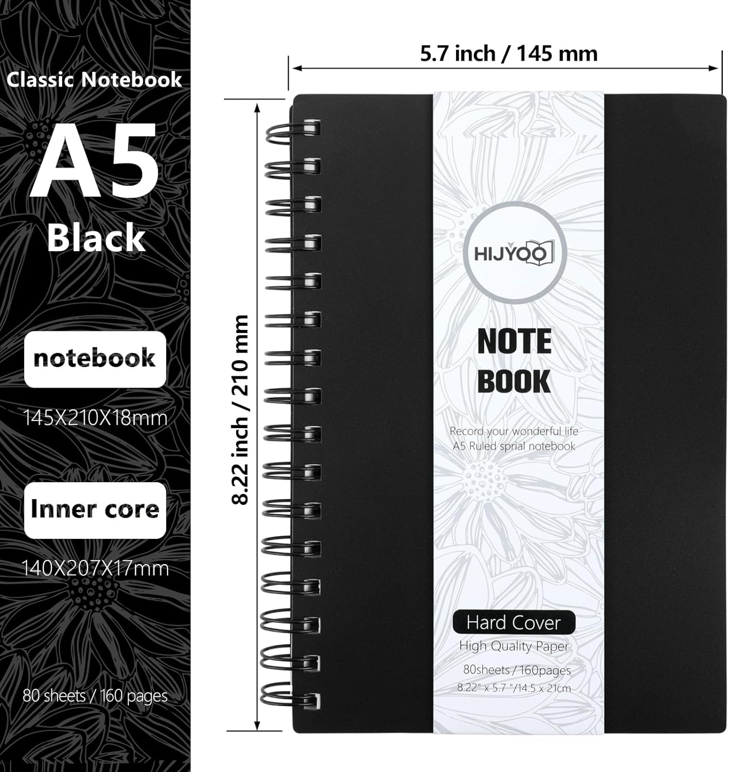 Thumbnail 1 de 3 Pack A5 Journal Notebook 480 Pages