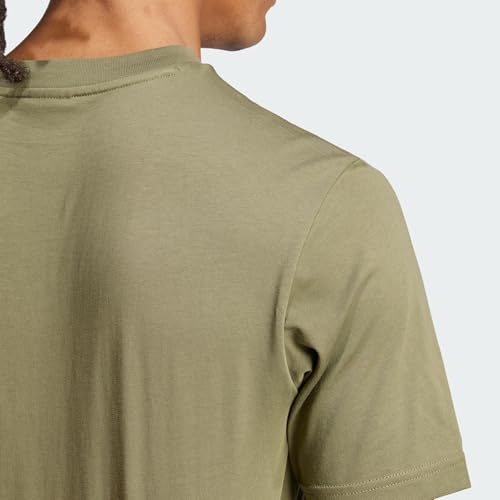 Thumbnail 7 de adidas Hombre Essentials Small Logo Single Jersey Shirt – Olive Strata/Black, talla L
