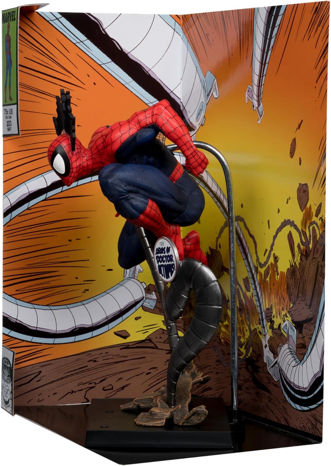 Thumbnail 2 de McFarlane 14818 Spider-Man 1:6 Scale Collectible with Scene & Comic