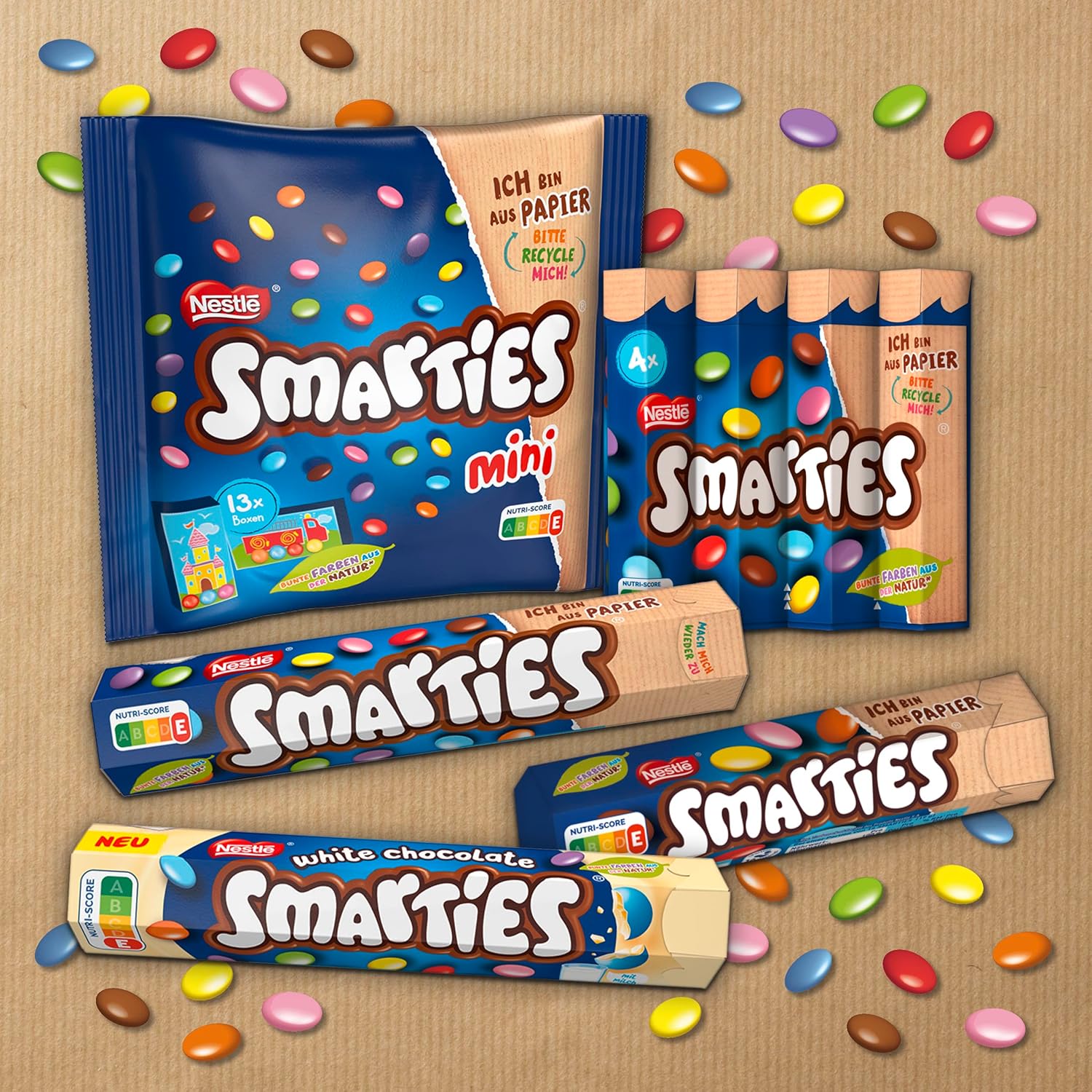 Thumbnail 4 de Nestlé SMARTIES Riesenrolle: bunte Schokolinsen im 20er Pack (20 x 130 g)