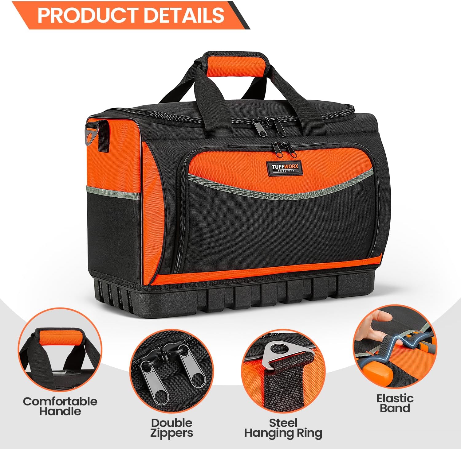 Thumbnail 3 de TUFFWORX tool bag 20 inch wide mouth 18 pockets
