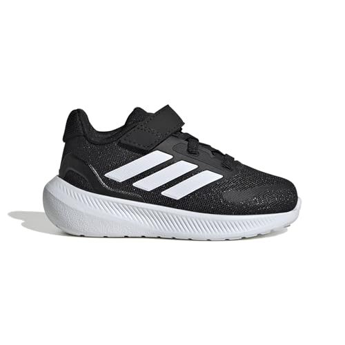 Thumbnail 1 de adidas Unisex niños RUNFALCON 5: zapatillas con Cloudfoam y cordones elásticos, Core Black/Cloud White