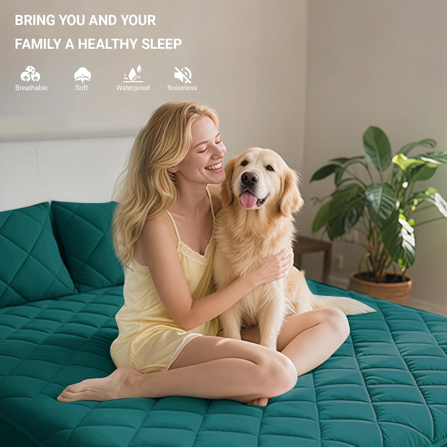 Detalle 2 de YSTELLAA Protège Matelas Impermeable 160x200