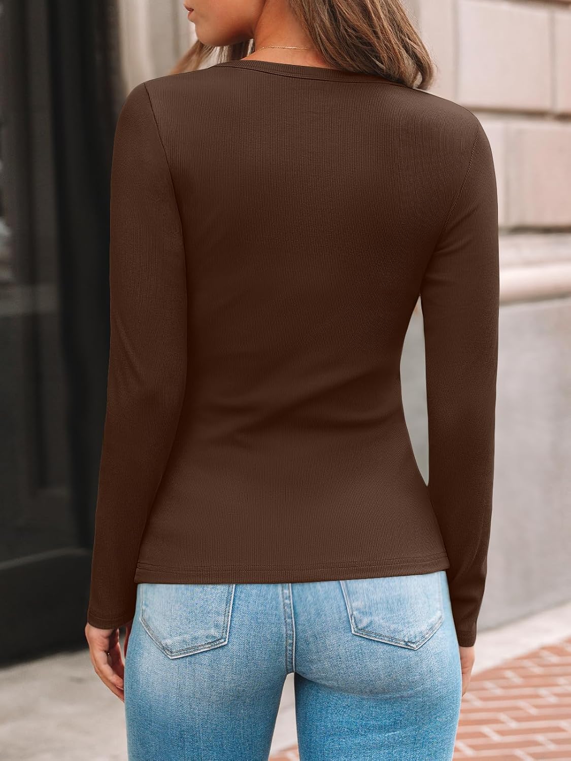 Thumbnail 4 de AUTOMET Ribbed Long Sleeve Top 60% Polyester