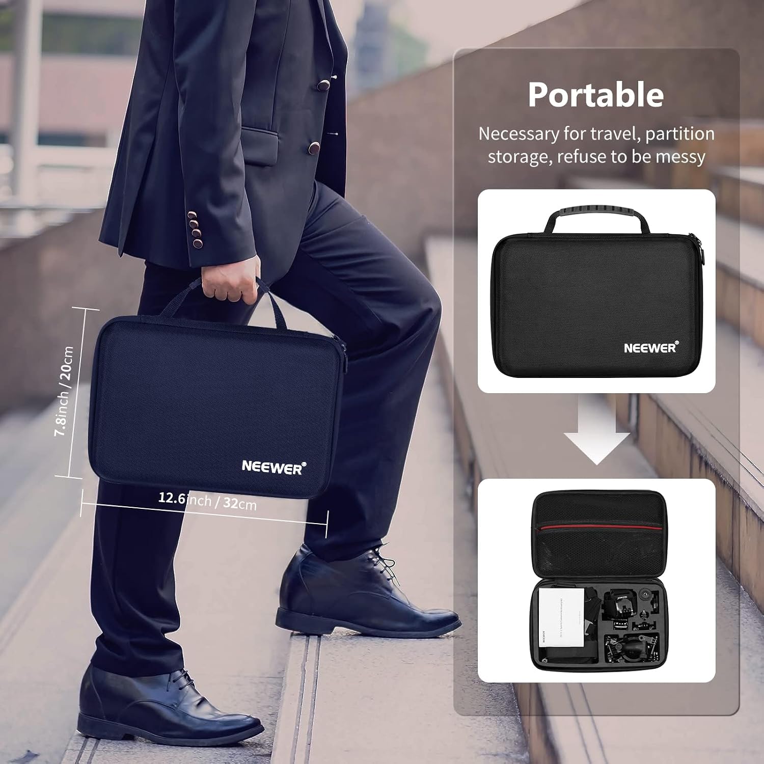 Detalle 2 de NEEWER Kit d’accessoires pour caméra d’action 50 en 1 (compatible GoPro, DJI Osmo Action, Insta360, AKASO et plus)