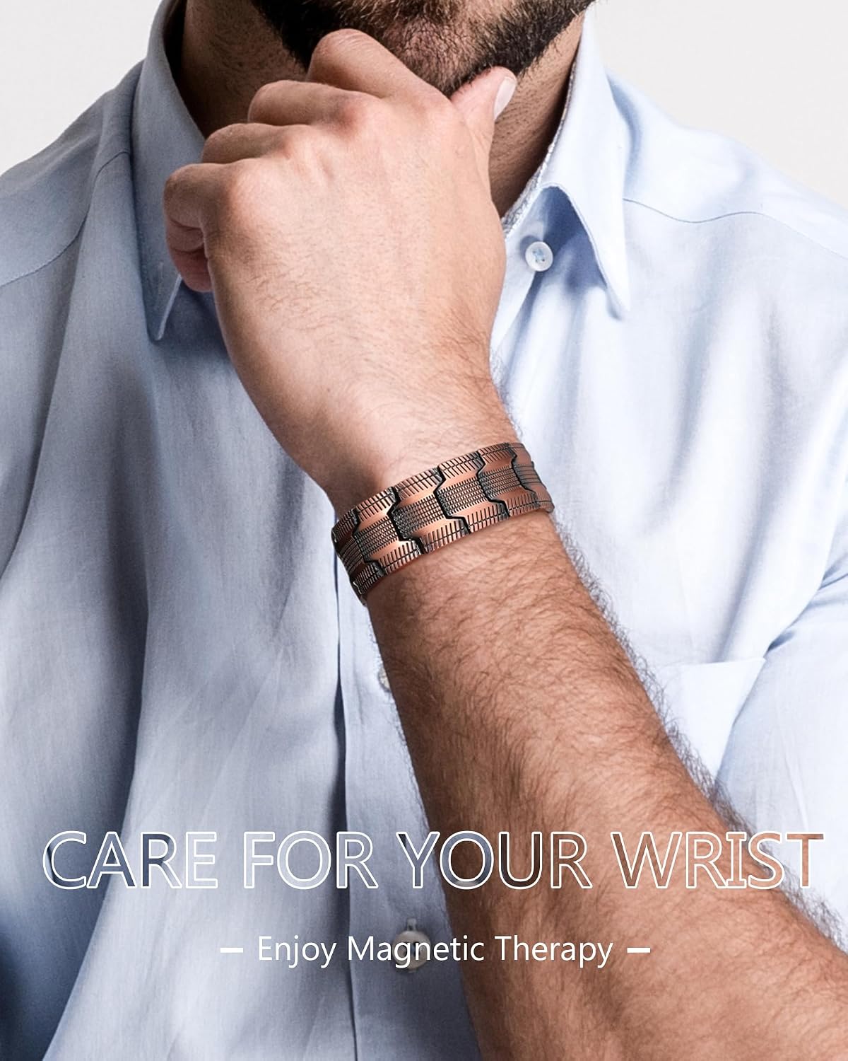 Detalle 2 de Feraco 3X Strength Copper Bracelet