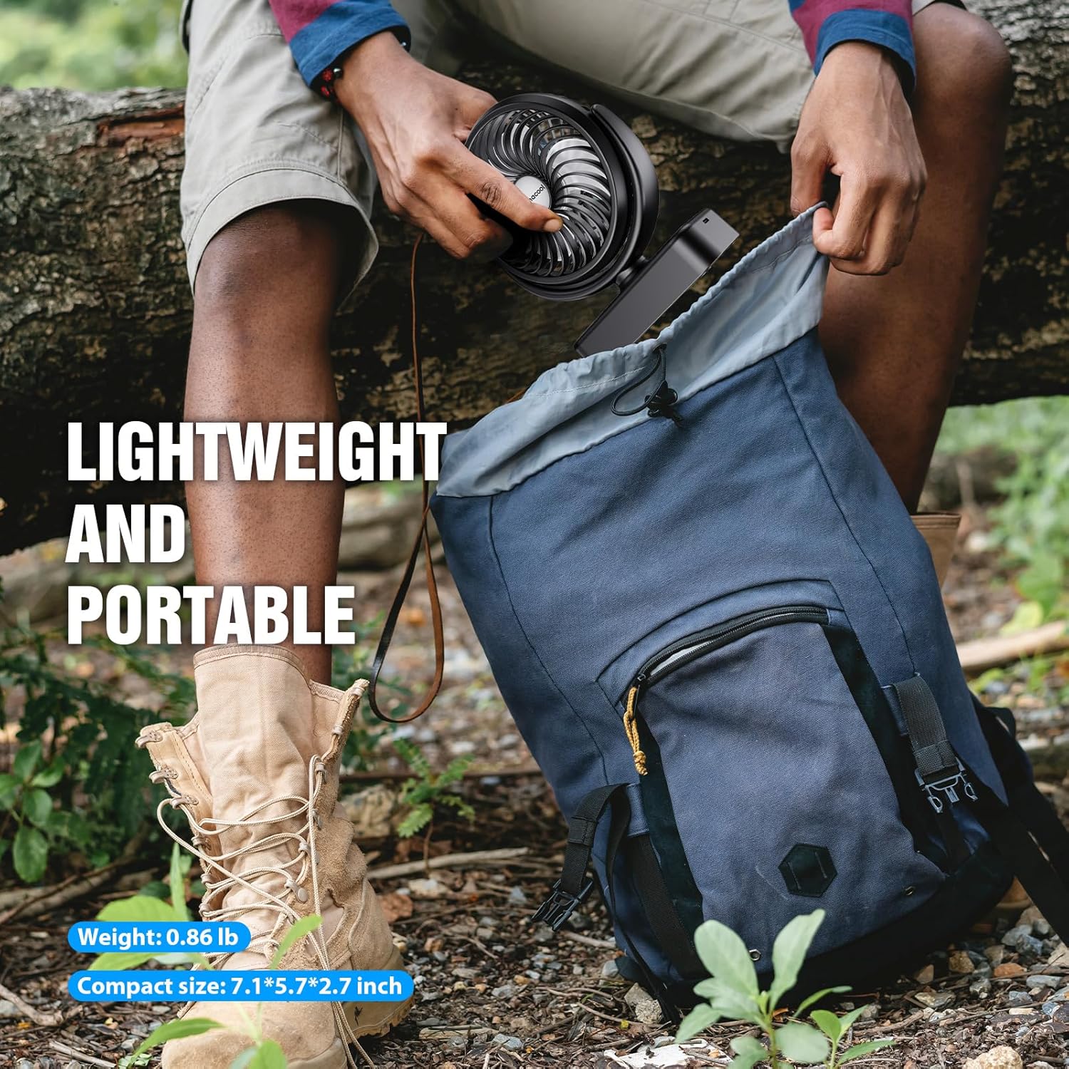 Thumbnail 6 de Amacool Portable Camping Fan 40H rechargeable lantern ⛺