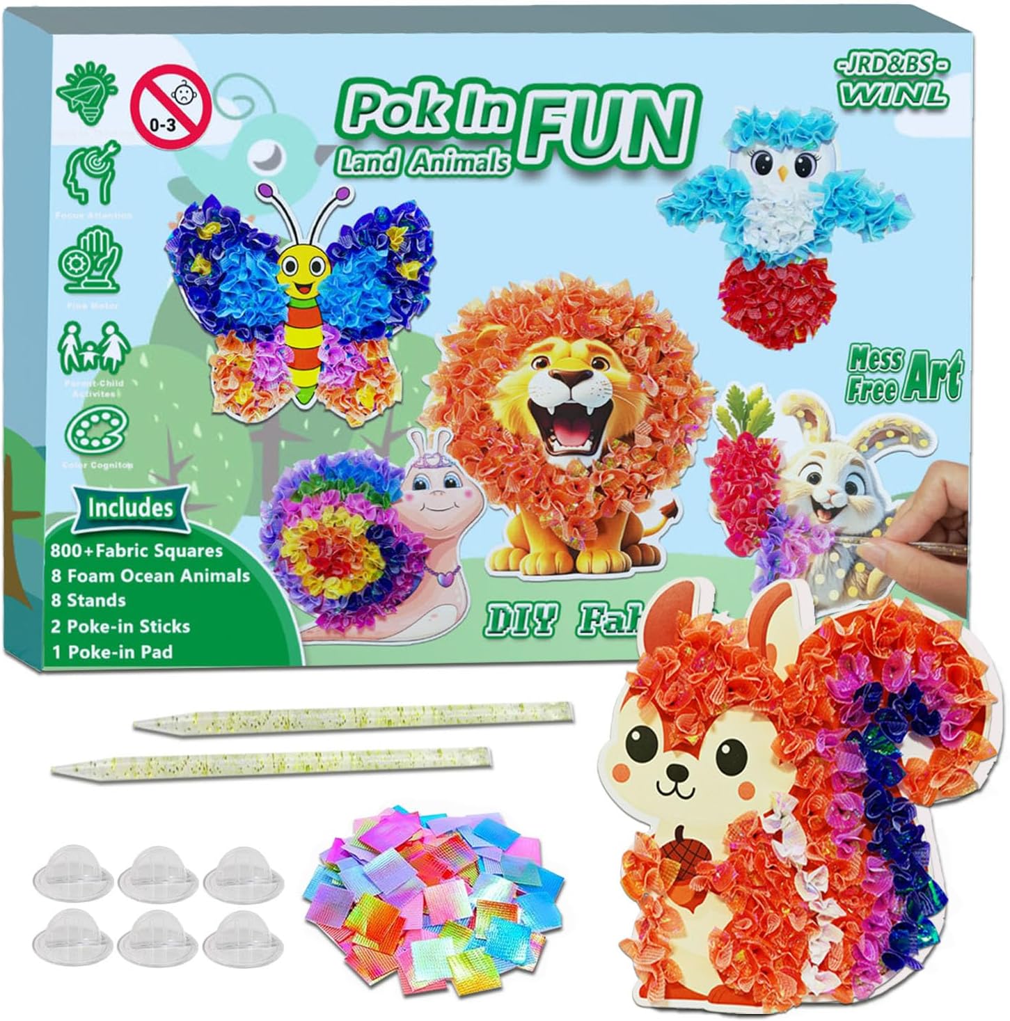 Detalle de Kids poke in art kit for ages 4–8