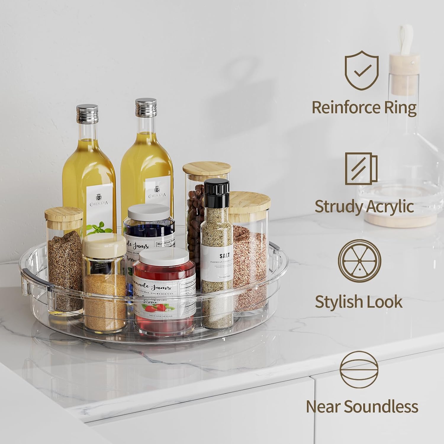 Thumbnail 3 de LAMU Lazy Susan 3-pack, 9.25", 10.6", 12"