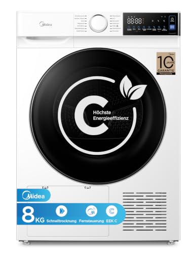 Detalle de Midea MDV5EH80WBC Serie V5 Wärmepumpentrockner 8 kg – Energieklasse C