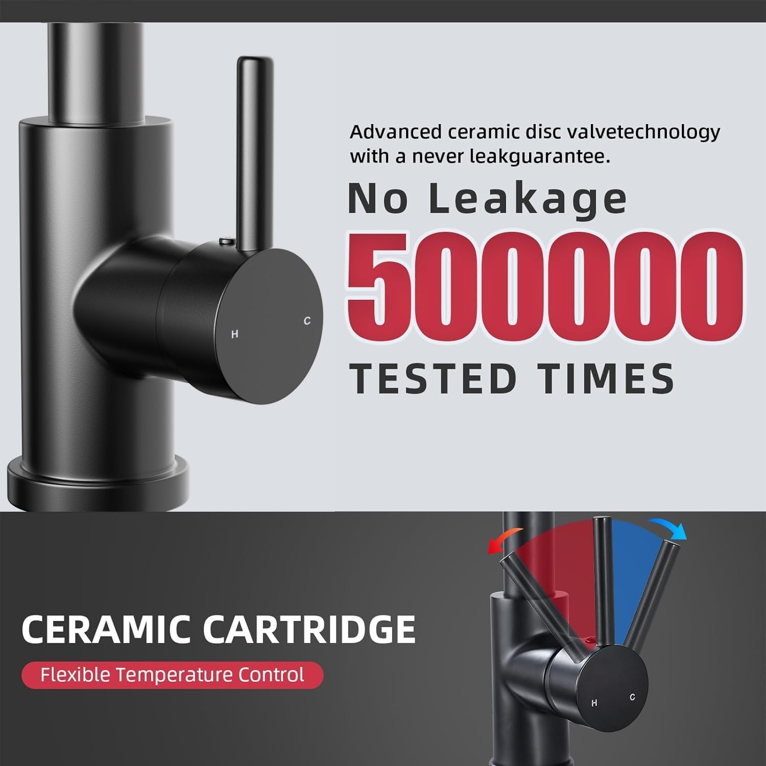 Detalle 2 de Cobbe Spring Kitchen Tap 360° swivel