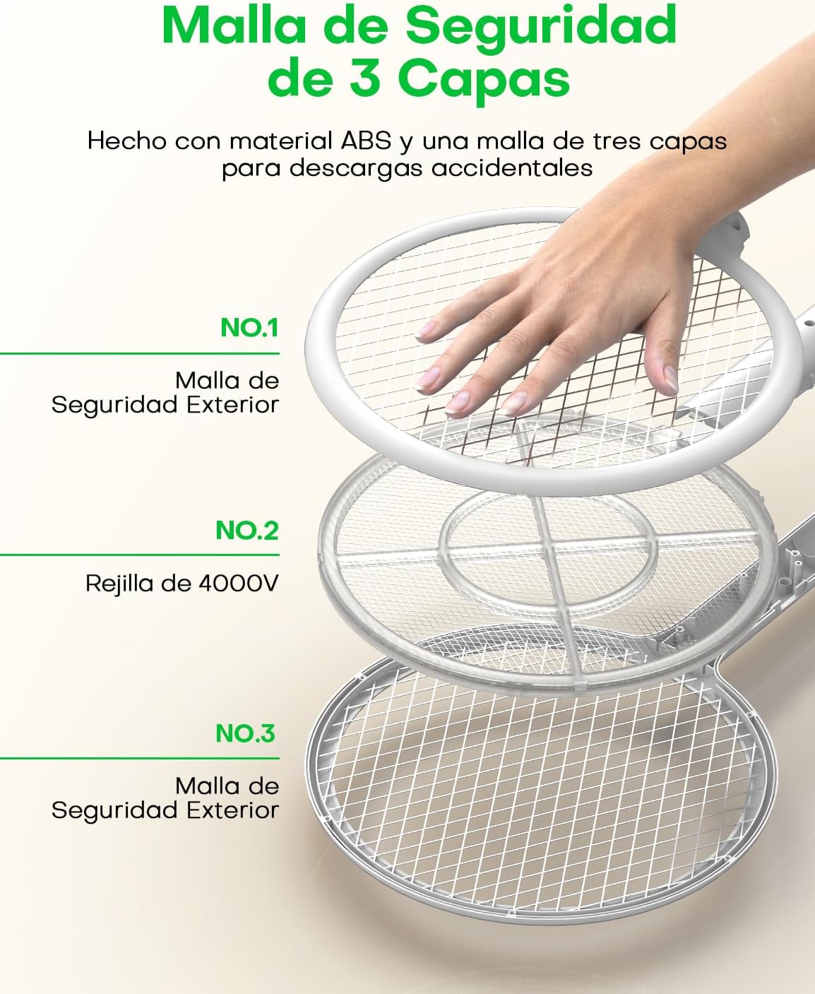 Thumbnail 6 de AROEVE Raqueta Mosquitos 4000V
